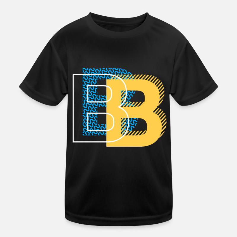 Anfangsbuchstabe B b Kinder Funktions-T-Shirt