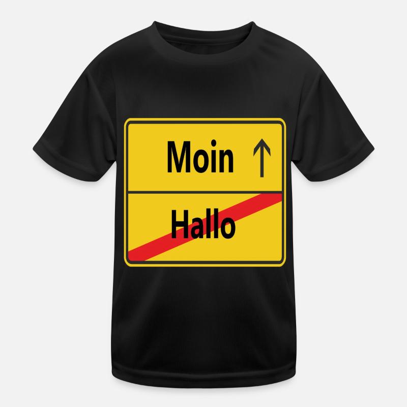 Hallo? Moin! Kinder Funktions-T-Shirt
