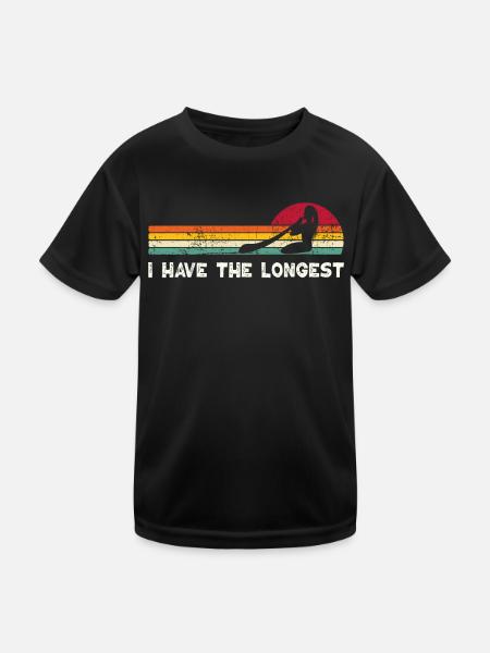 I Have The Longest Didgeridoo - Kinder Funktions-T-Shirt - Schwarz - Vorne