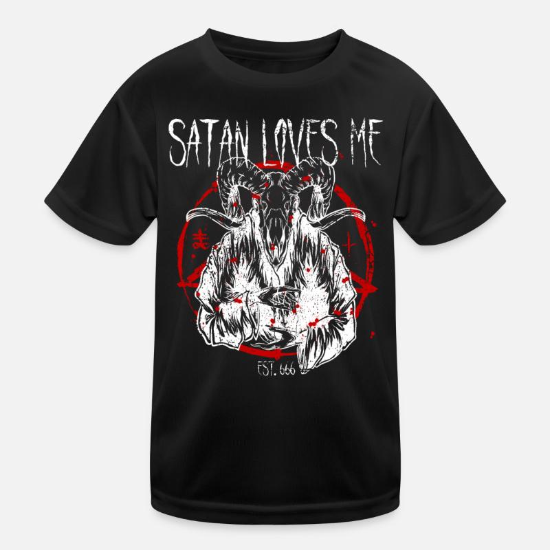 Satanisme Baphomet sataniste T-shirt sport Enfant