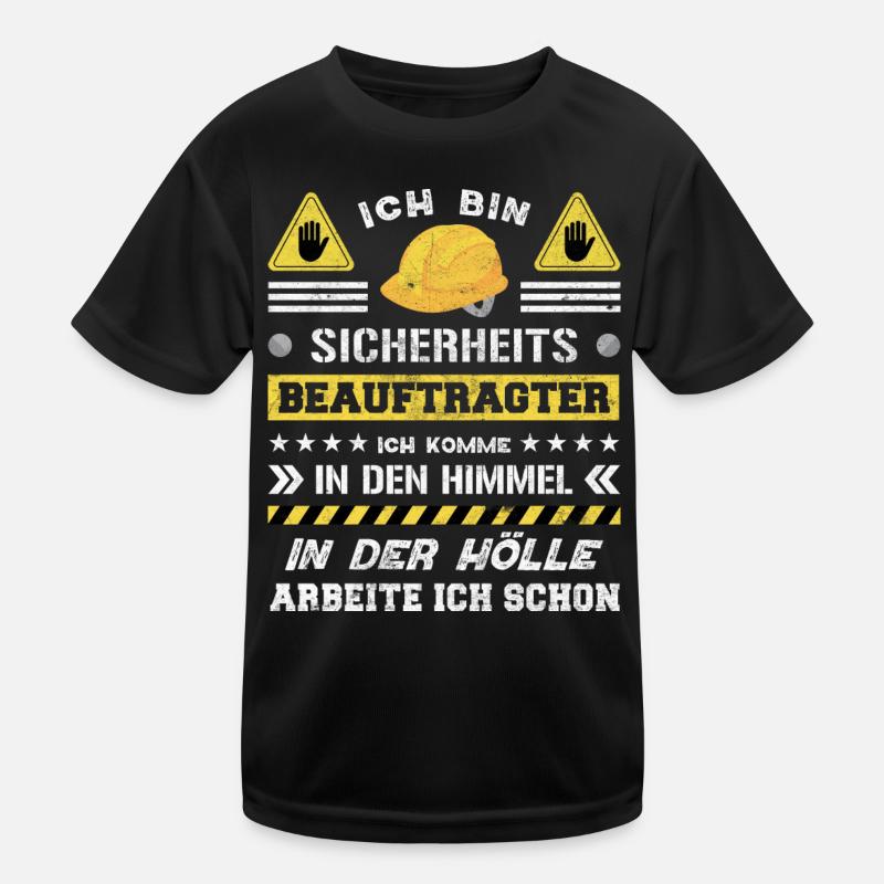 Safety Manager Sicherheitsbeauftragter Kinder Funktions-T-Shirt