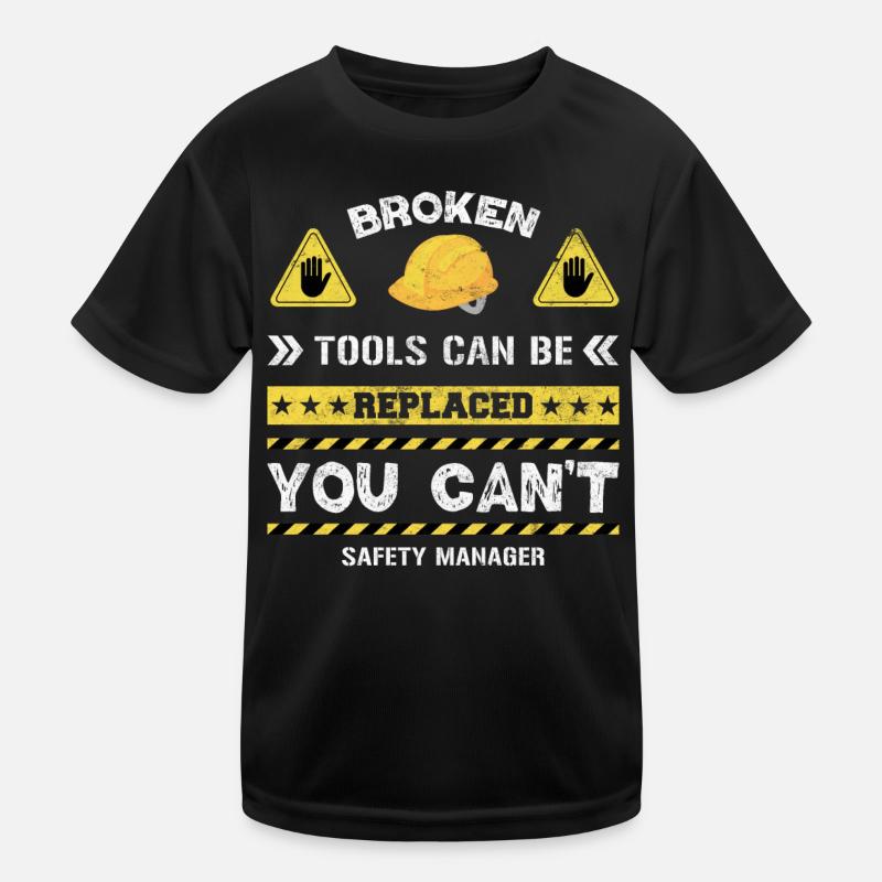 Safety Manager Sicherheitsbeauftragter Kinder Funktions-T-Shirt