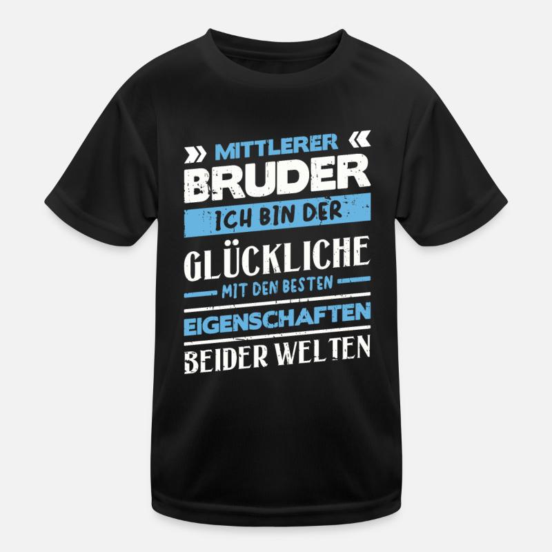 Mittelkind Sandwichkind Mittlerer Bruder Kinder Funktions-T-Shirt