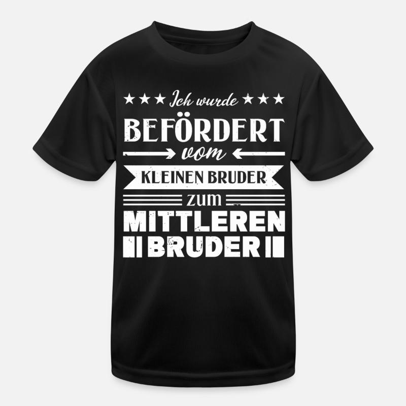 Mittelkind Sandwichkind Mittlerer Bruder Kinder Funktions-T-Shirt