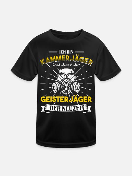Kammerjäger Schädlingsbekämpfer - Kinder Funktions-T-Shirt - Schwarz - Vorne