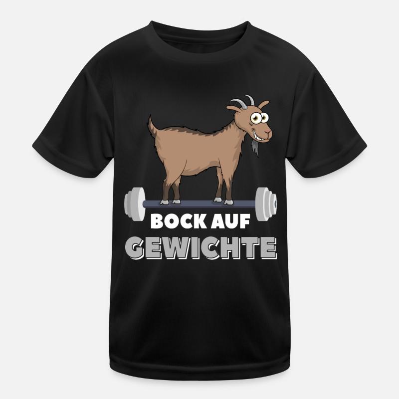 Bock auf Gewichte Kinder Funktions-T-Shirt