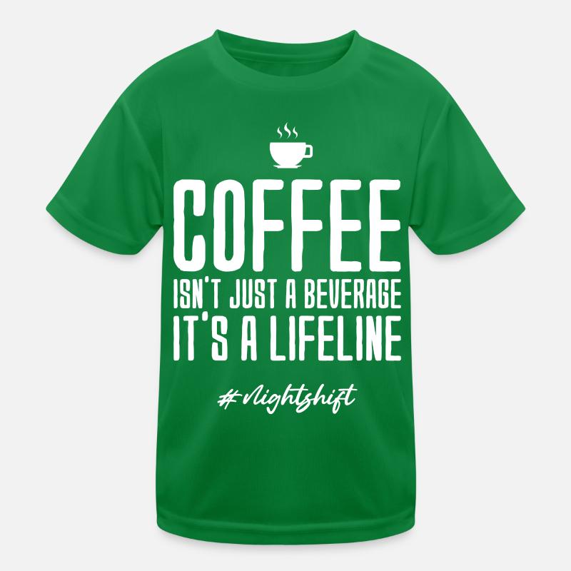 Nachtschicht Kinder Funktions-T-Shirt