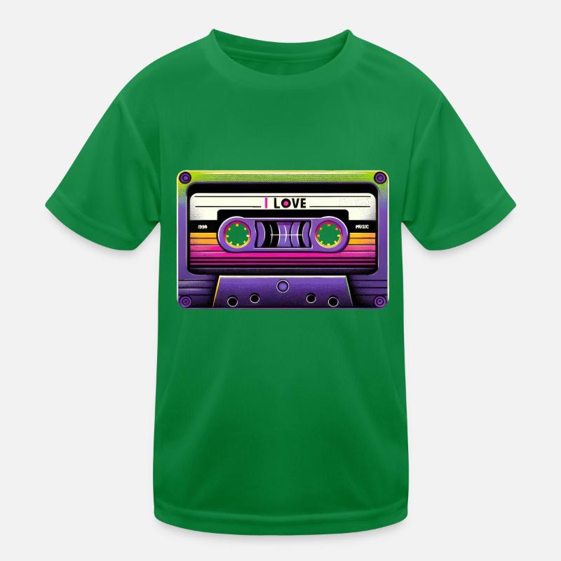 Neon Retro Mixtape Kinder Funktions-T-Shirt