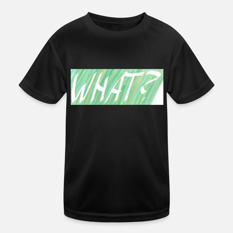 WHAT? Green gradient Kids Functional T-Shirt