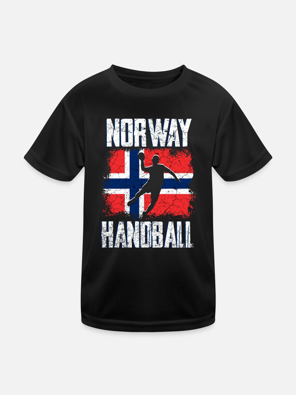 Norway Handball - Kids Functional T-Shirt - black - Front