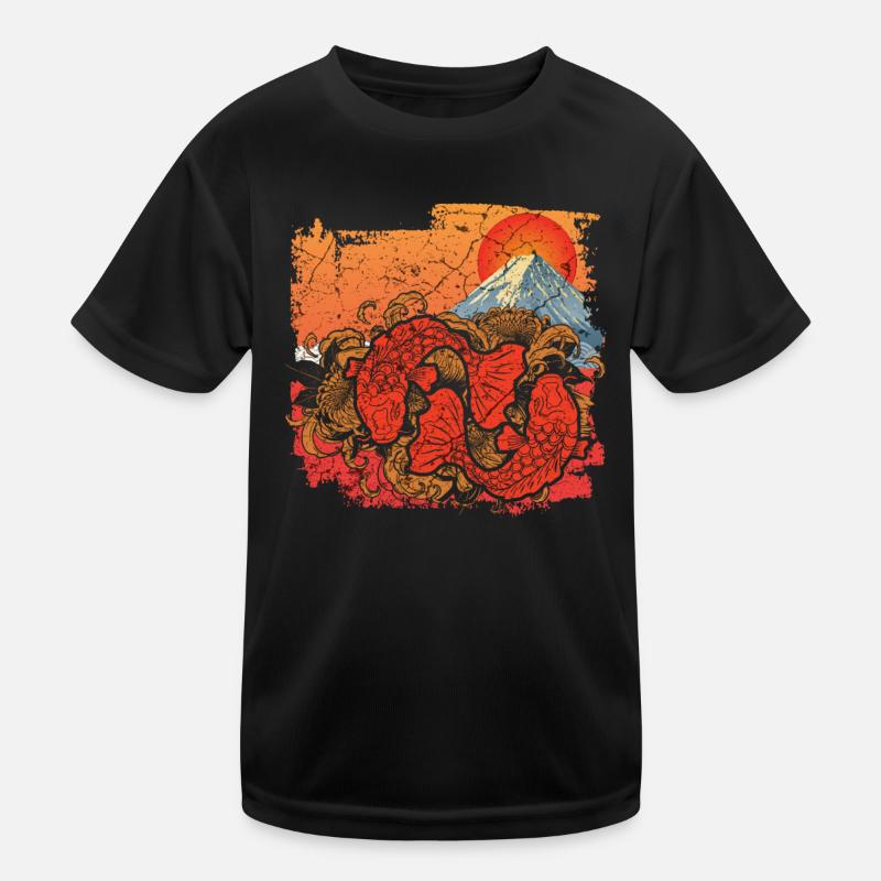 Japanese Art Kids Functional T-Shirt