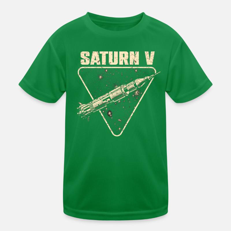 Saturn V Rakete Kinder Funktions-T-Shirt