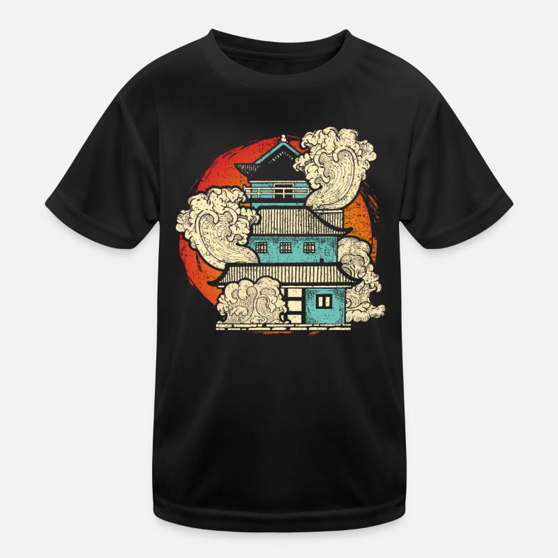 Japanese Art Kids Functional T-Shirt