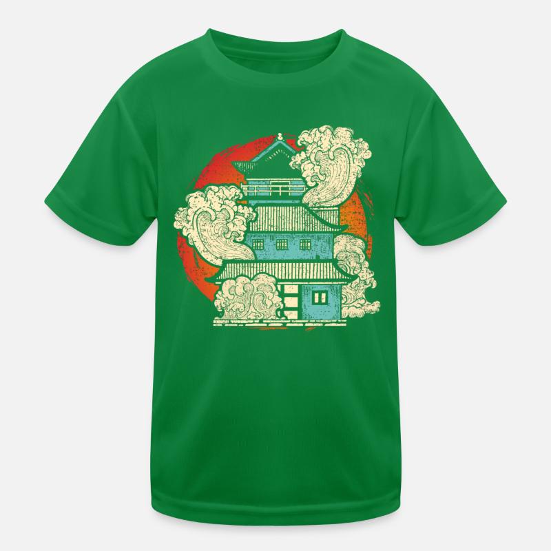 Japanische Kunst Kinder Funktions-T-Shirt