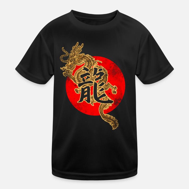 Chinesischer Drache Kinder Funktions-T-Shirt