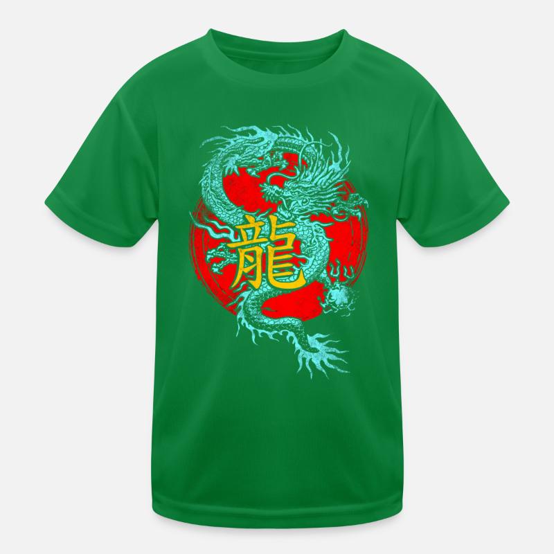 Chinesischer Drache Kinder Funktions-T-Shirt