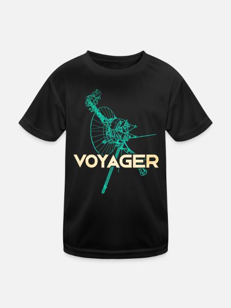 Sonde spatiale Voyager - T-shirt sport Enfant - noir - Devant