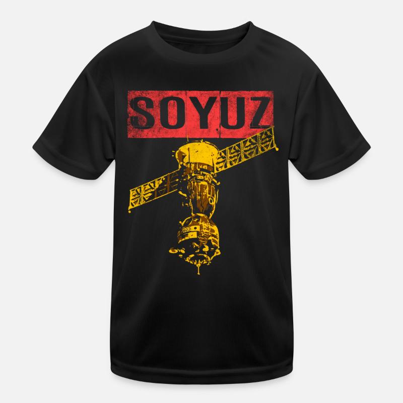 Soyuz spaceship Soviet Union Kids Functional T-Shirt