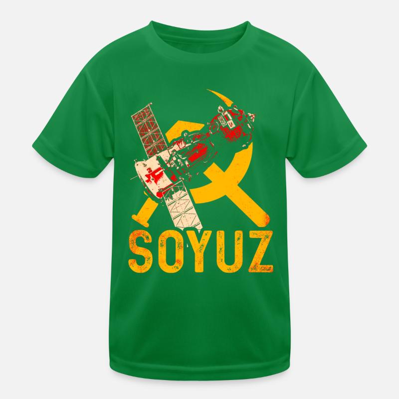 Soyuz spaceship Soviet Union Kids Functional T-Shirt