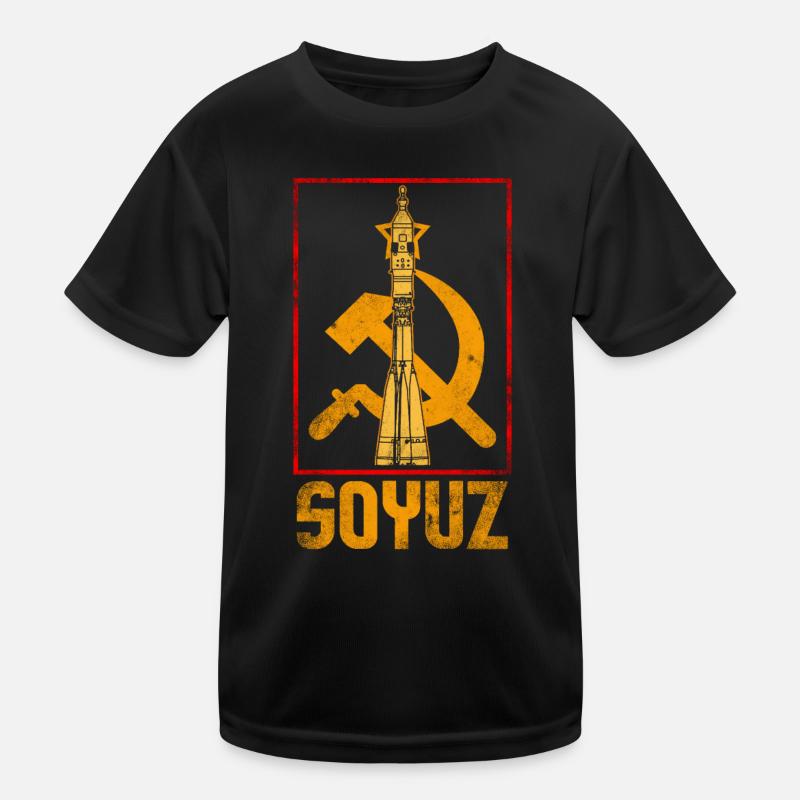 Soviet Soyuz Rocket Kids Functional T-Shirt