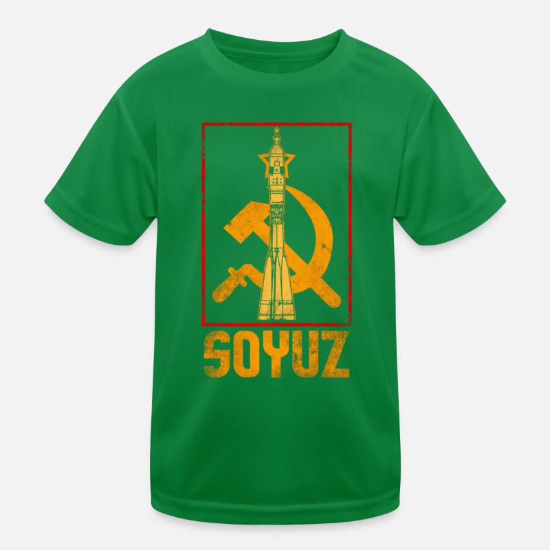 Fusée soviétique Soyouz T-shirt sport Enfant