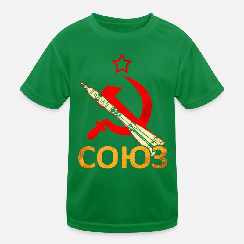 Soyuz rocket Soviet Union Kids Functional T-Shirt
