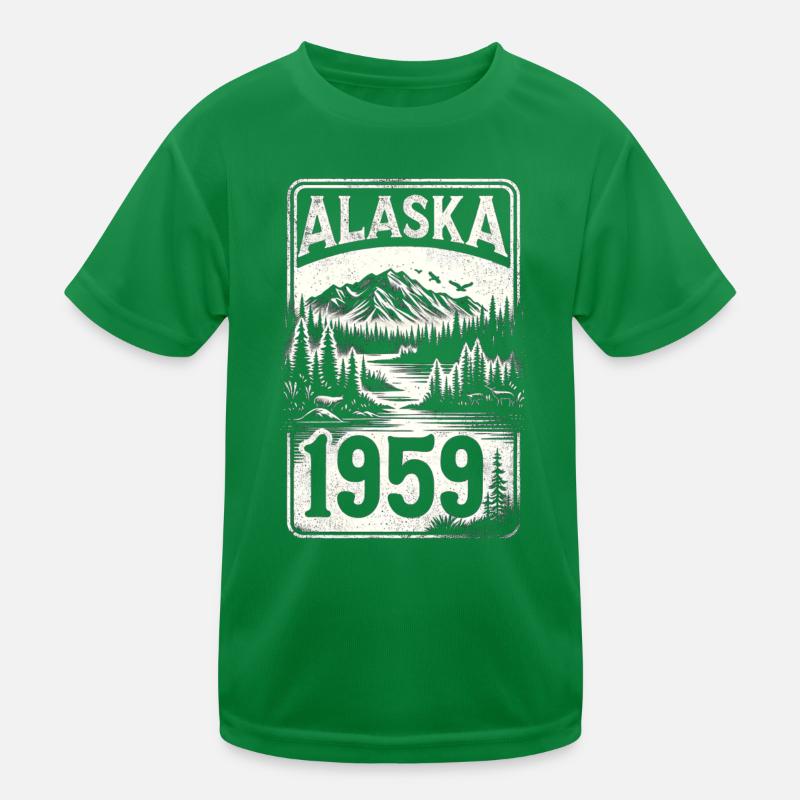 Alaska - State since 1959 Kids Functional T-Shirt