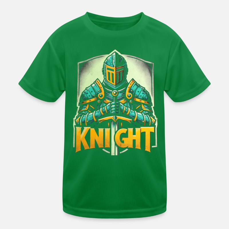 Knight Armor Sword Medieval Kids Functional T-Shirt