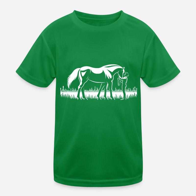 Connected Souls - Un cheval et son cavalier T-shirt sport Enfant