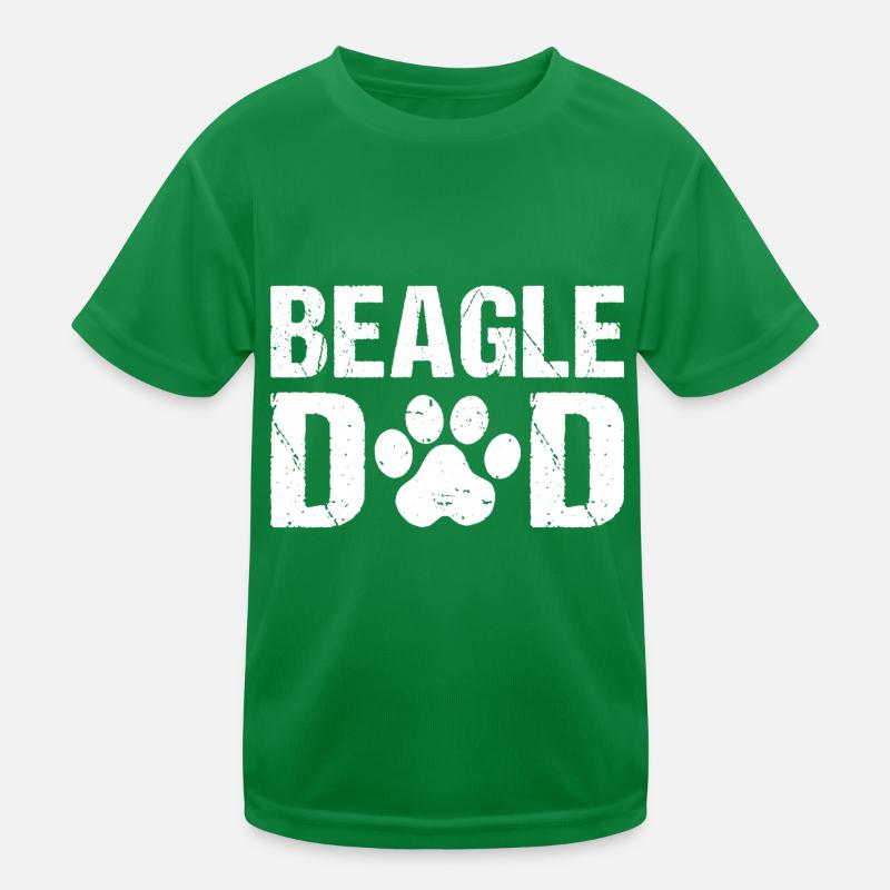 Beagle Dad Beagle Hunde Kinder Funktions-T-Shirt