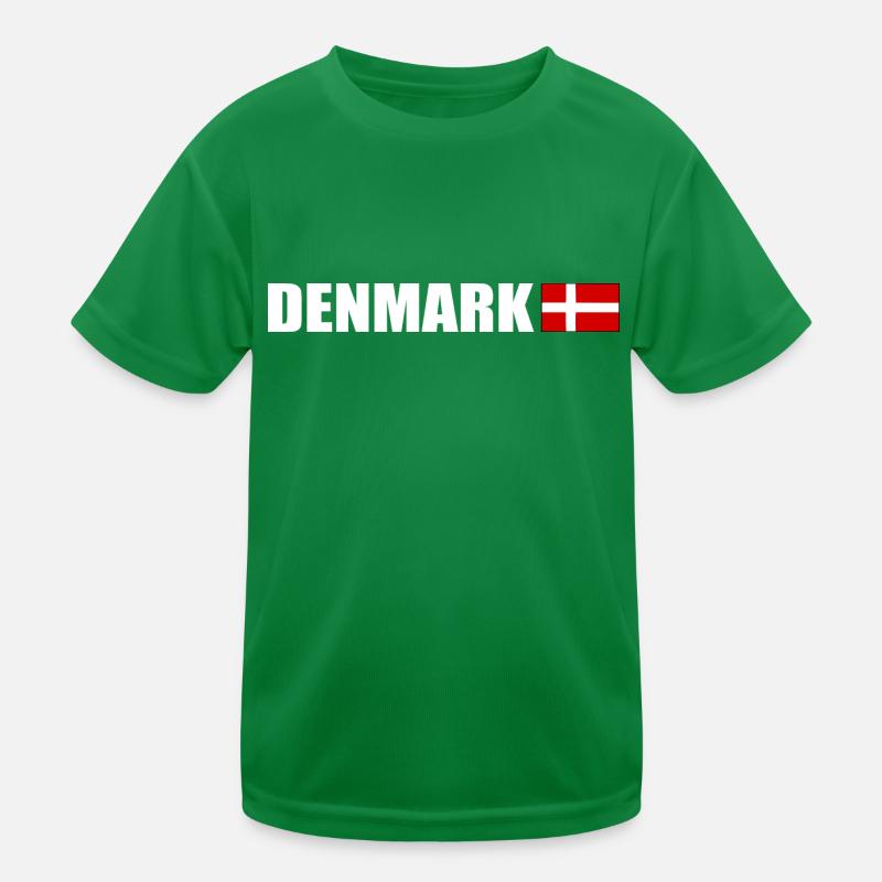 Dänemark Kinder Funktions-T-Shirt
