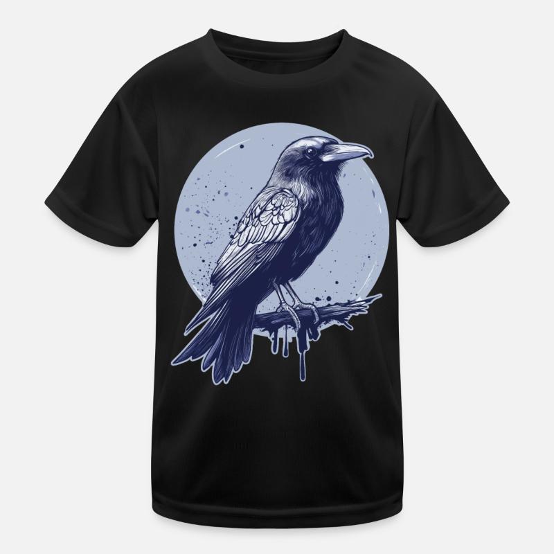 Raven Crow Kids Functional T-Shirt
