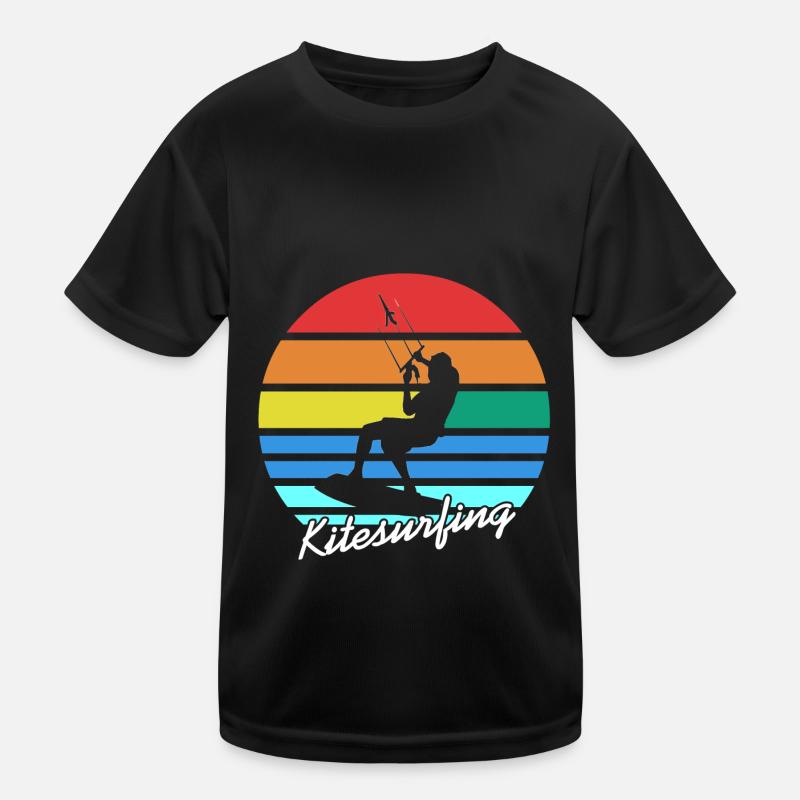 Kitesurfen Kinder Funktions-T-Shirt