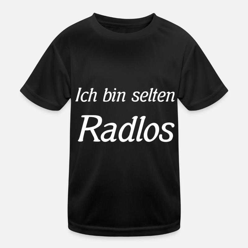 Ich bin selten Radlos Kinder Funktions-T-Shirt