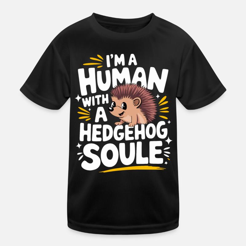 Igel Stachelig Tier Igel Kinder Funktions-T-Shirt