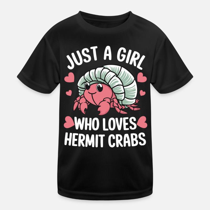 Crab Hermit Crab Crab Crab Crab Kids Functional T-Shirt