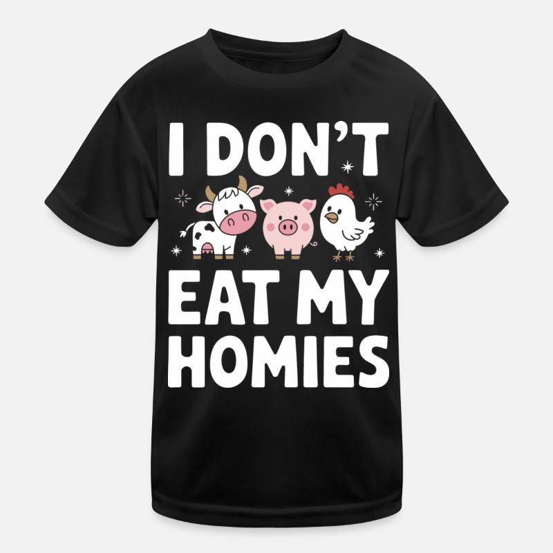Vegetarisch Vegan Veggie Vegetarier Kinder Funktions-T-Shirt