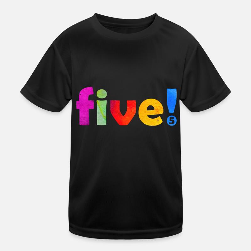 FIVE 5 YEARS 5TH BIRTHDAY Kids Functional T-Shirt
