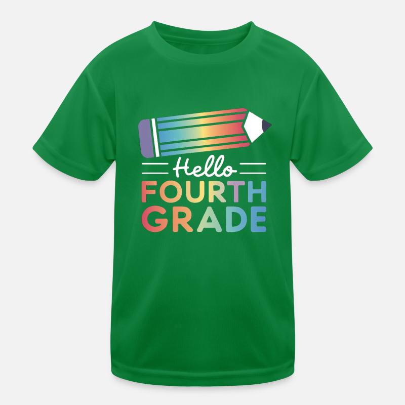 Hello Fourth Grade Kinder Funktions-T-Shirt