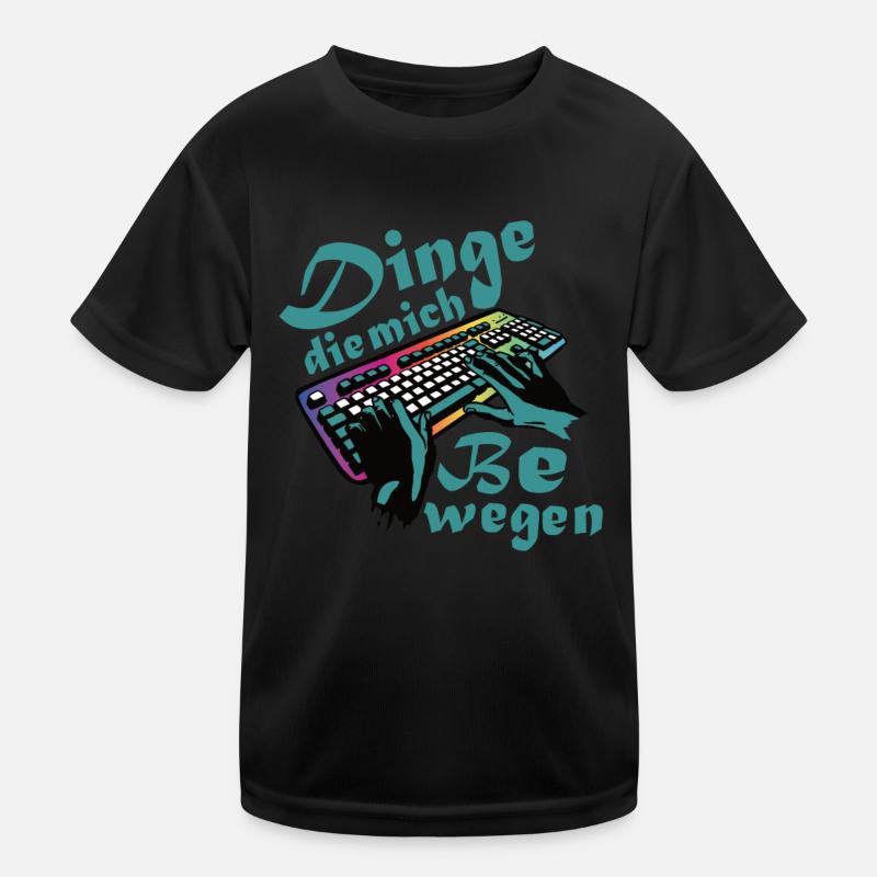 Things That Move Me Funny Gaming - Kids Functional T-Shirt - black
