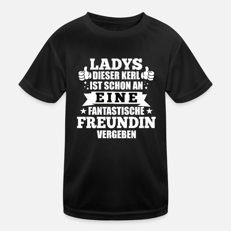 Mesdames ce gars est pris la Saint-Valentin T-shirt sport Enfant