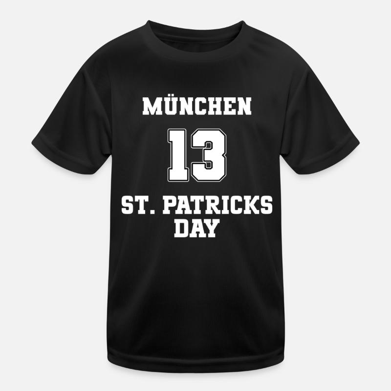 München St. Patricks Day Kinder Funktions-T-Shirt