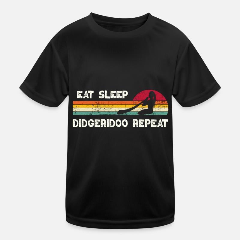Eat Sleep Didgeridoo Repeat Kinder Funktions-T-Shirt
