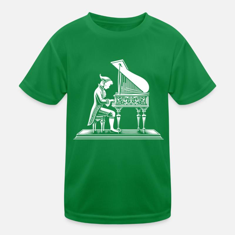 Elf am Clavichord Kinder Funktions-T-Shirt