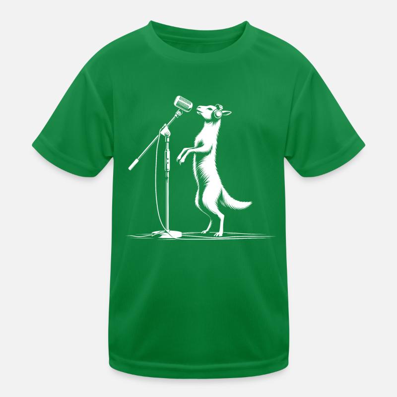 Petite chèvre au micro T-shirt sport Enfant