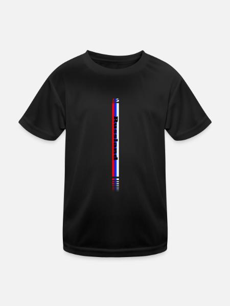 Russland Trikot - Kinder Funktions-T-Shirt - Schwarz - Vorne
