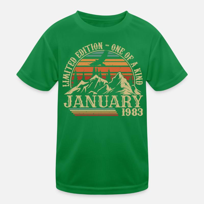 Janvier 1983 - Cadeau Anniversaire Janvier 1983 T-shirt sport Enfant