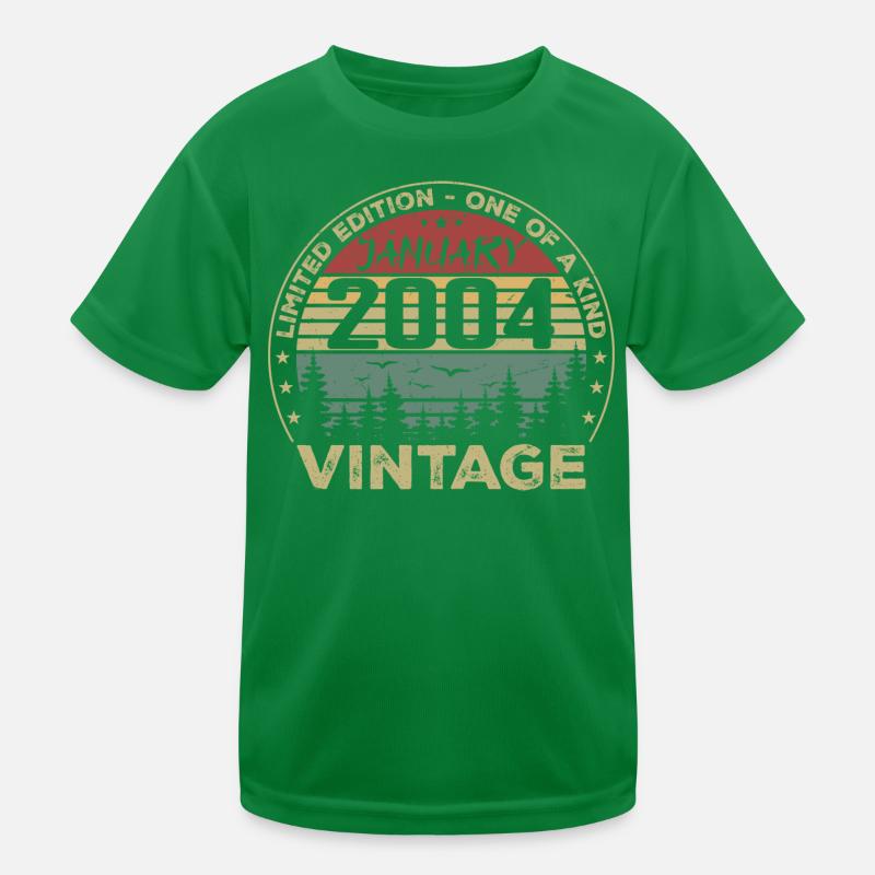 Vintage Janvier 2004 Anniversaire Janvier 2004 T-shirt sport Enfant
