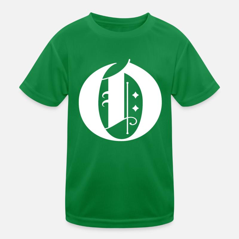 Letter O Letter O Vintage Alt Initial Gift Kids Functional T-Shirt
