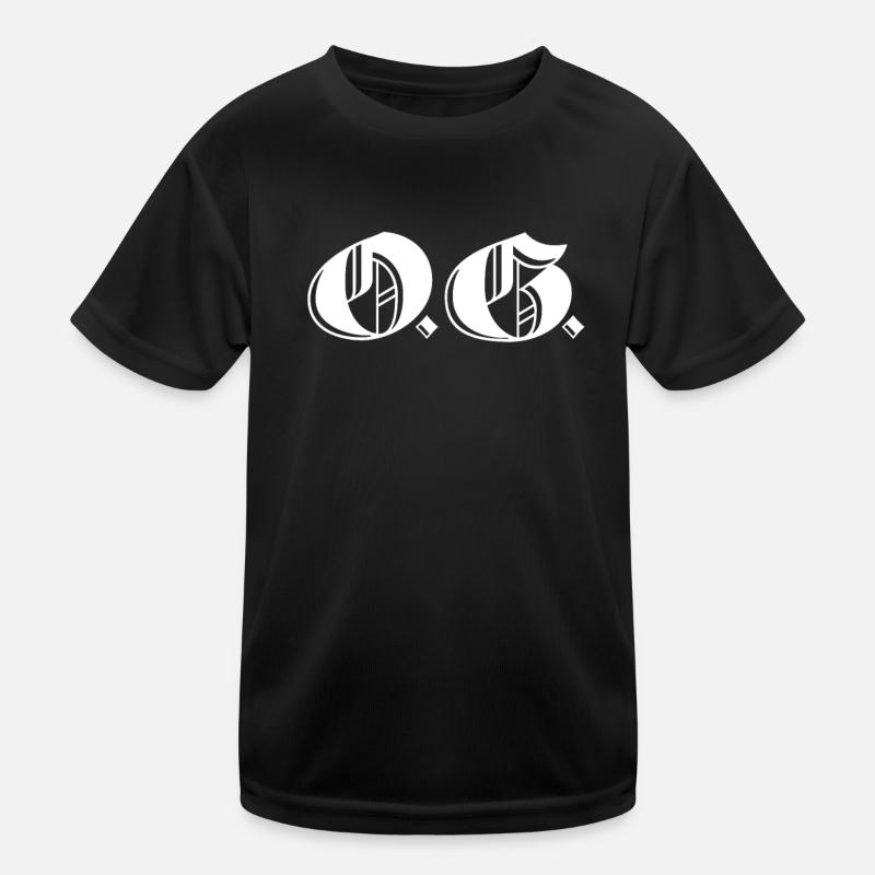 OG Original Gangster Gangsta O.G. Calligraphy Kids Functional T-Shirt